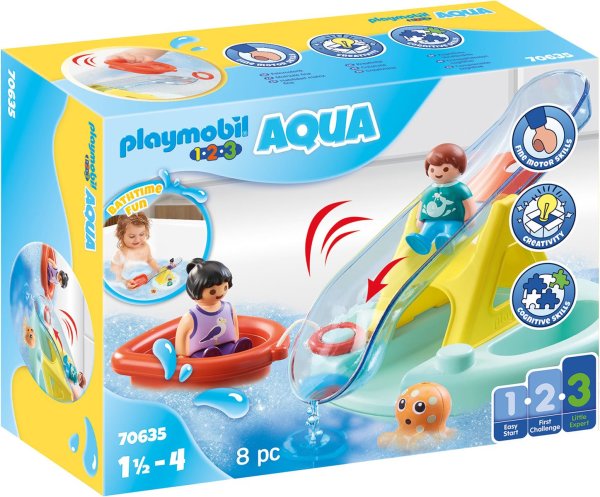 PLAYMOBIL 70635 Badeinsel mit Wasserrutsche