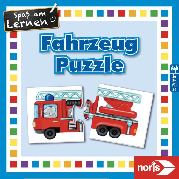 Noris 608985663 Fahrzeuge-Puzzle