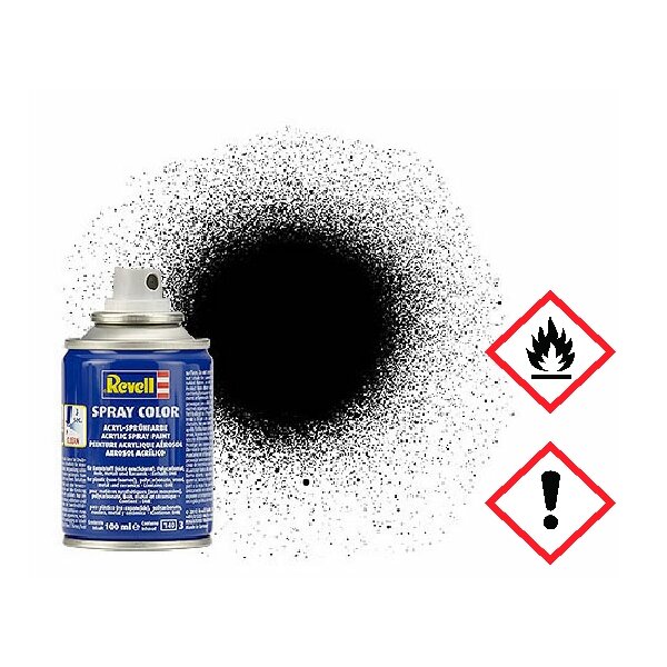 REVELL 34302 - Spray schwarz, seidenmatt