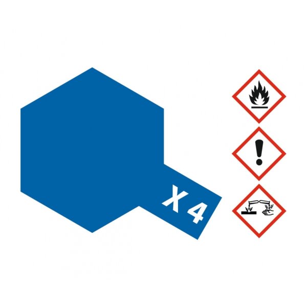 Tamiya  X-4 BLAU glänzend 23 ml