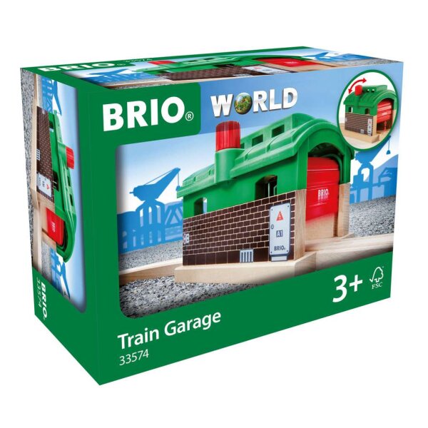 BRIO 33574 Lokschuppen mit Rolltor