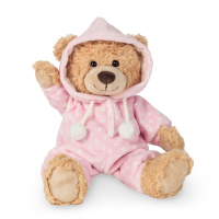 Teddy-Hermann 91386 Schlafanzugbär rosa 30 cm