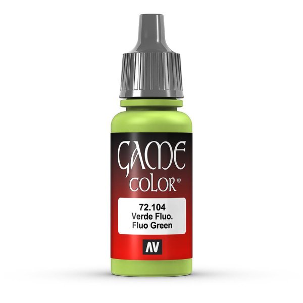 Vallejo Game Color: 104 Fluo Green, 17 ml