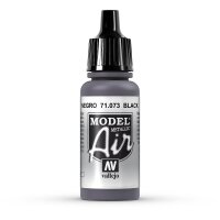 Vallejo (771073) Schwarz, Metallic, 17 ml