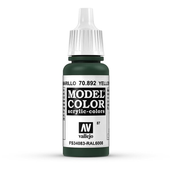 Vallejo (770892) Gelbolivgrün, Matt, 17 ml