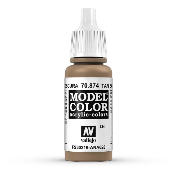 Vallejo (770874) Erdbraun dunkel, Matt, 17 ml