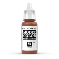 Vallejo (770818) Leder-Rot, Matt, 17 ml