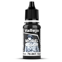 Die Vallejo 70.861 Gloss Black Model Color Acrylfarbe in...