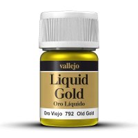 Vallejo 70792 Altgold, auf Alkohol-Basis, Metallic, 35 ml