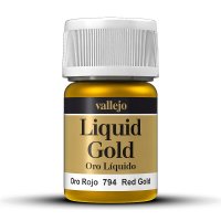 Vallejo 70794 Rotgold, auf Alkohol-Basis, Metallic, 35 ml