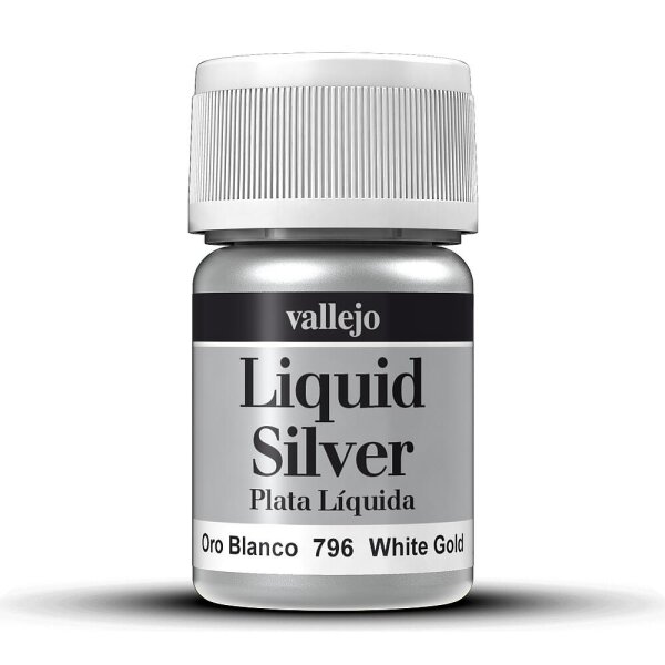 Vallejo 70796 Weißgold, auf Alkohol-Basis,