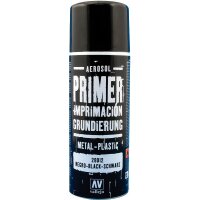 Vallejo 728012 Schwarzer Grundierungsspray 400ml
