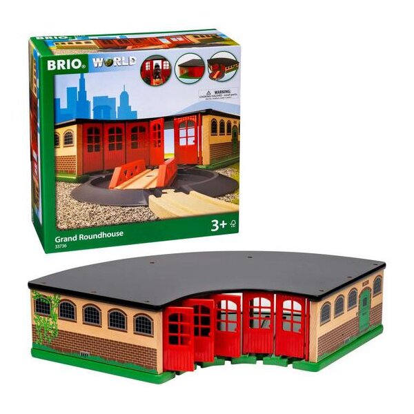BRIO 33736 Großer Ringlokschuppen