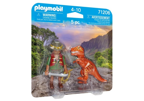 Playmobil 71206 DuoPack Abenteurer mit T-Rex