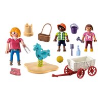 PLAYMOBIL 71258 City Life Starter Pack Erzieherin mit Bollerwagen