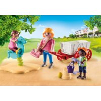 PLAYMOBIL 71258 City Life Starter Pack Erzieherin mit Bollerwagen