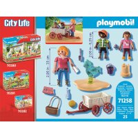 PLAYMOBIL 71258 City Life Starter Pack Erzieherin mit Bollerwagen