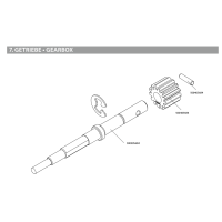 Carson 500405684 - X10EB-2WD AntriebswelleGetriebe