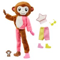 MATTEL HKR01 Cutie Reveal Barbie Jungle Series - Monkey