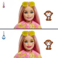 MATTEL HKR01 Cutie Reveal Barbie Jungle Series - Monkey