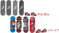 MATTEL HNG71 Hot Wheels Skate Fingerboard + Shoe 4-Pack...