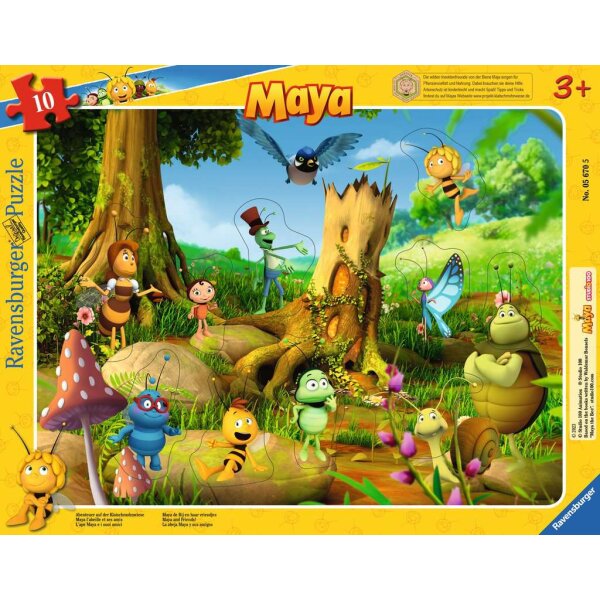 Ravensburger 05670 Abenteuer auf der Klatschmohnwiese 10 Teile Puzzle