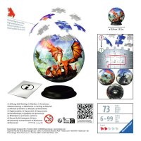Ravensburger 11565 3D Puzzle-Ball Mystische Drachen