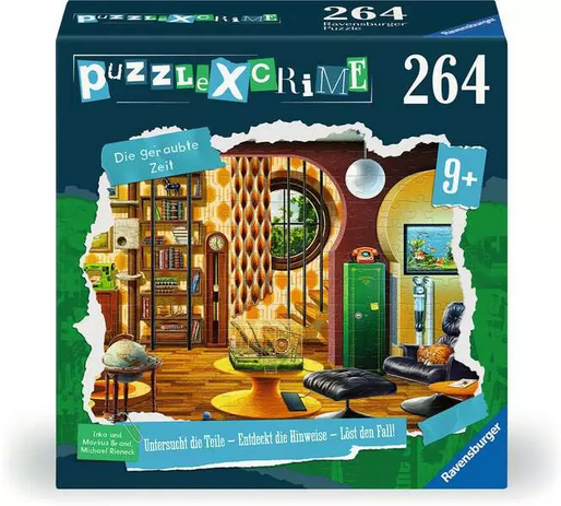 Ravensburger 13393 Puzzle X Crime Kids: Die geraubte Zeit 264 Teile Puzzle