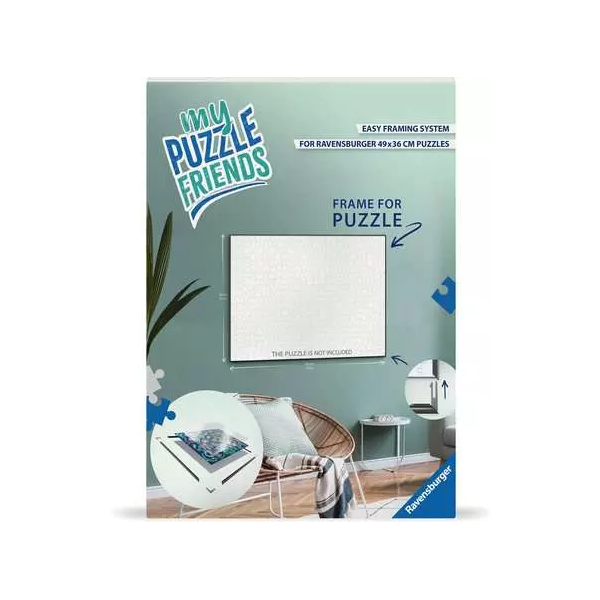 Ravensburger 17900 Puzzle Rahmen Schwarz für 500 Teile Puzzles im Format 50 x 37 cm.
