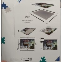 Ravensburger 17900 Puzzle-Rahmen schwarz 500 Teile, Format 50 x 37 cm