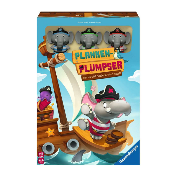 Ravensburger 22342 Planken-Plumpser - Wer zu viel riskiert, wird nass!!