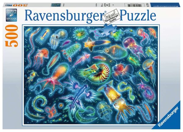 Ravensburger 17375 Farbenfrohe Quallen 500 Teile Puzzle