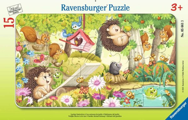 Ravensburger 05661 Lustige Gartentiere - 15 Teile Puzzle