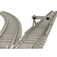 MINITRIX T14538 Handweiche links 15° Beton.