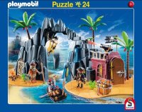 Schmidt Spiele 56796 2erSet Rahmenpuzzle Playmobil 24...