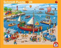 Schmidt Spiele 56812 2erSet Rahmenpuzzle Hafen...