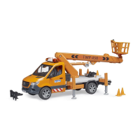 Bruder 02679 MB Sprinter Arbeitsbühne mit Light + Sound Modul