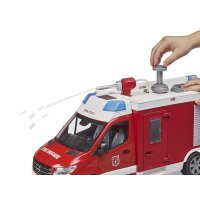 Bruder 02680 MB Sprinter Feuerwehrrüstwagen mit Light + Sound Modul