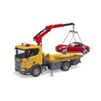 Bruder 03552 Scania Super 560R Abschlepp-LKW m. L+S Modul + BRUDER Roadster