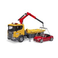 Bruder 03552 Scania Super 560R Abschlepp-LKW m. L+S Modul + BRUDER Roadster