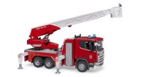 Bruder 03591 Scania Super 560R Feuerwehr mit Drehleiter, Wasserpumpe, L+S Modul