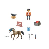 PLAYMOBIL 71357 Horses of Waterfall Hufschmied Ben &...