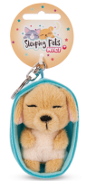 NICI 48835 Schlüsselanhänger Sleeping Pets Hund karamell