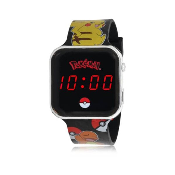 ACCUTIME POK4322 LED Kinderuhr mit Pokémon‑Motiv und digitaler Anzeige