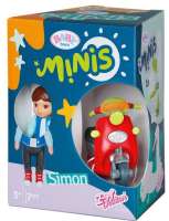 Zapf 906118 BABY born Minis - Playset Simon mit Scooter