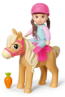 Zapf 906149 BABY born Minis - Playset Horse Fun Set mit Kim