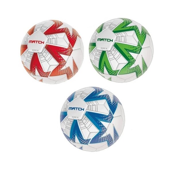 MONDO 73726 Fußball Match, Größe 5, 3-fach sortiert