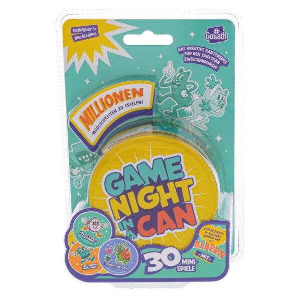 Goliath 929659 Game Night in a Can (Blister)  - FAMILIEN- UND PARTYSPIELE