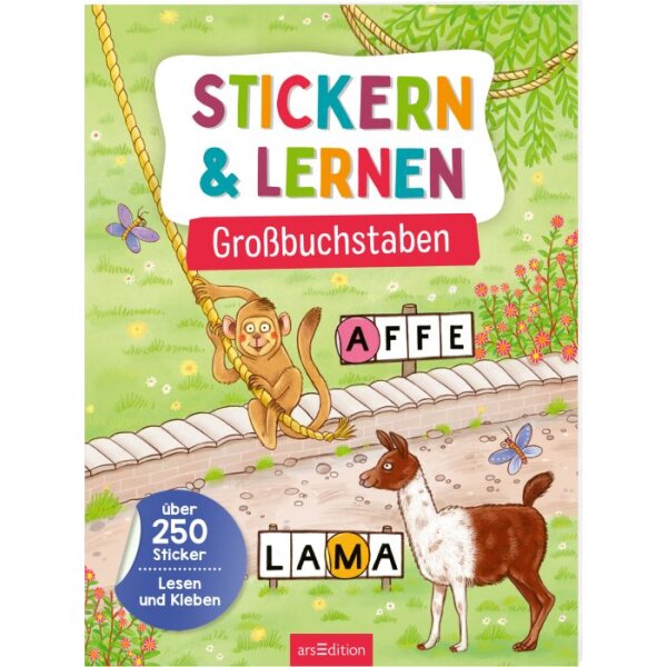 Verlag arsEdition GmbH 135171 Stickern und Lernen: Buchstaben