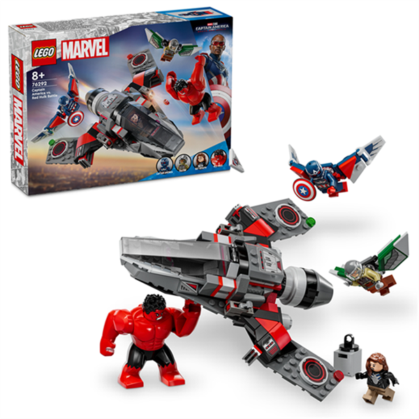 LEGO® 76292 Marvel Super Heroes Showdown zwischen Captain America und Red Hulk